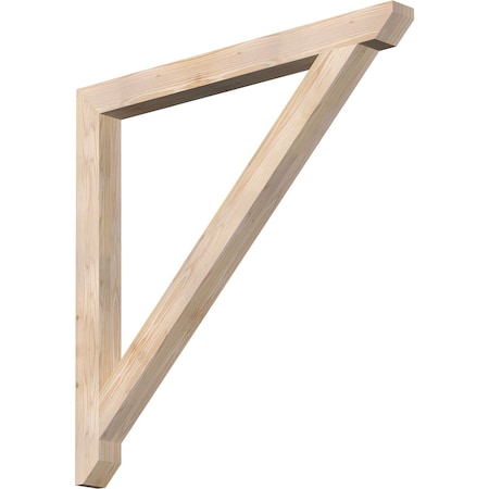 Ekena Millwork Traditional Slat Smooth Bracket, Douglas Fir, 3 1/2"W x 44"D x 44"H BKT04X44X44TRA06SDF
